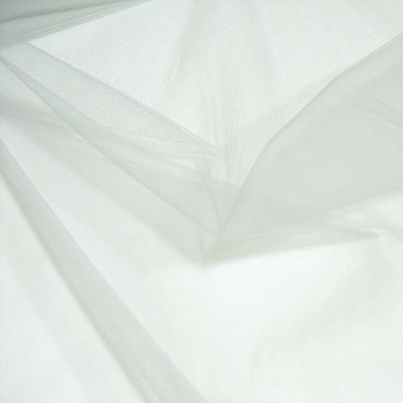 hell grauer Tüll-Stoff 300cm breit Gardine Netzstoff für Store Vorhang Kleid