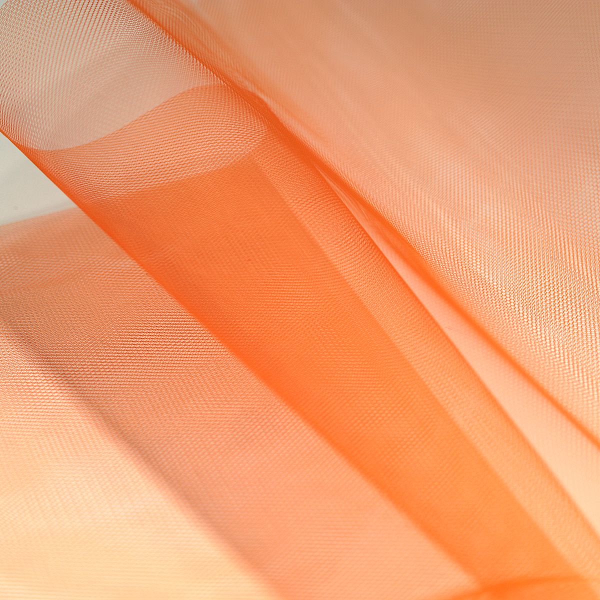 Tüllstoff Meterware 140cm breit für Gardine Vorhang Store Hochzeit Orange