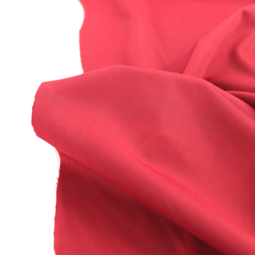 Jersey für Shirt Kleid Rock weicher elastischer Polyester Jersey Stoff - pink rot