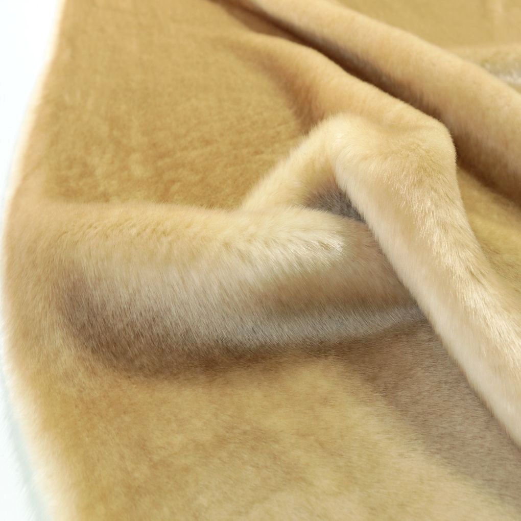 Chinchilla Kunstfell kuscheliges Teddy Fellimitat für Decke Jacke Kissen Kunstpelz  Meterware - Bernstein Chinchilla Kunstfell kuscheliges Teddy Fellimitat für Decke Jacke Kissen Kunstpelz  Meterware - Bernstein