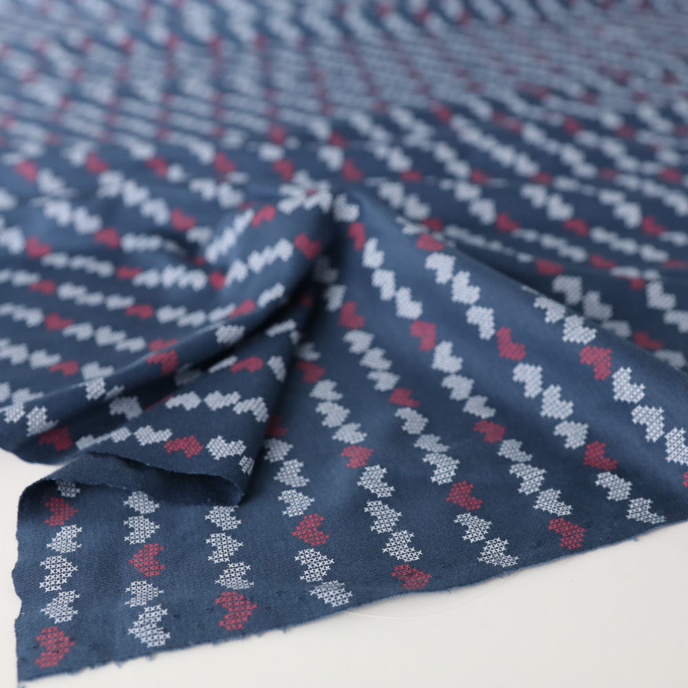 Dkl Blau Jersey Bekleidungs Stoff Samtweicher Baumwollstoff Designer Meterware