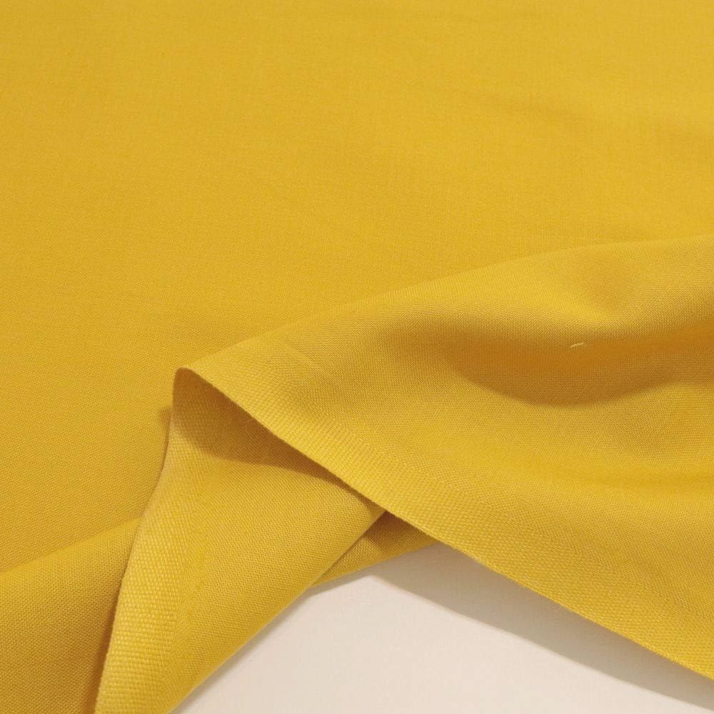 ÖkoTex Baumwollstoff Meterware - weicher Popeline Stoff in gelb