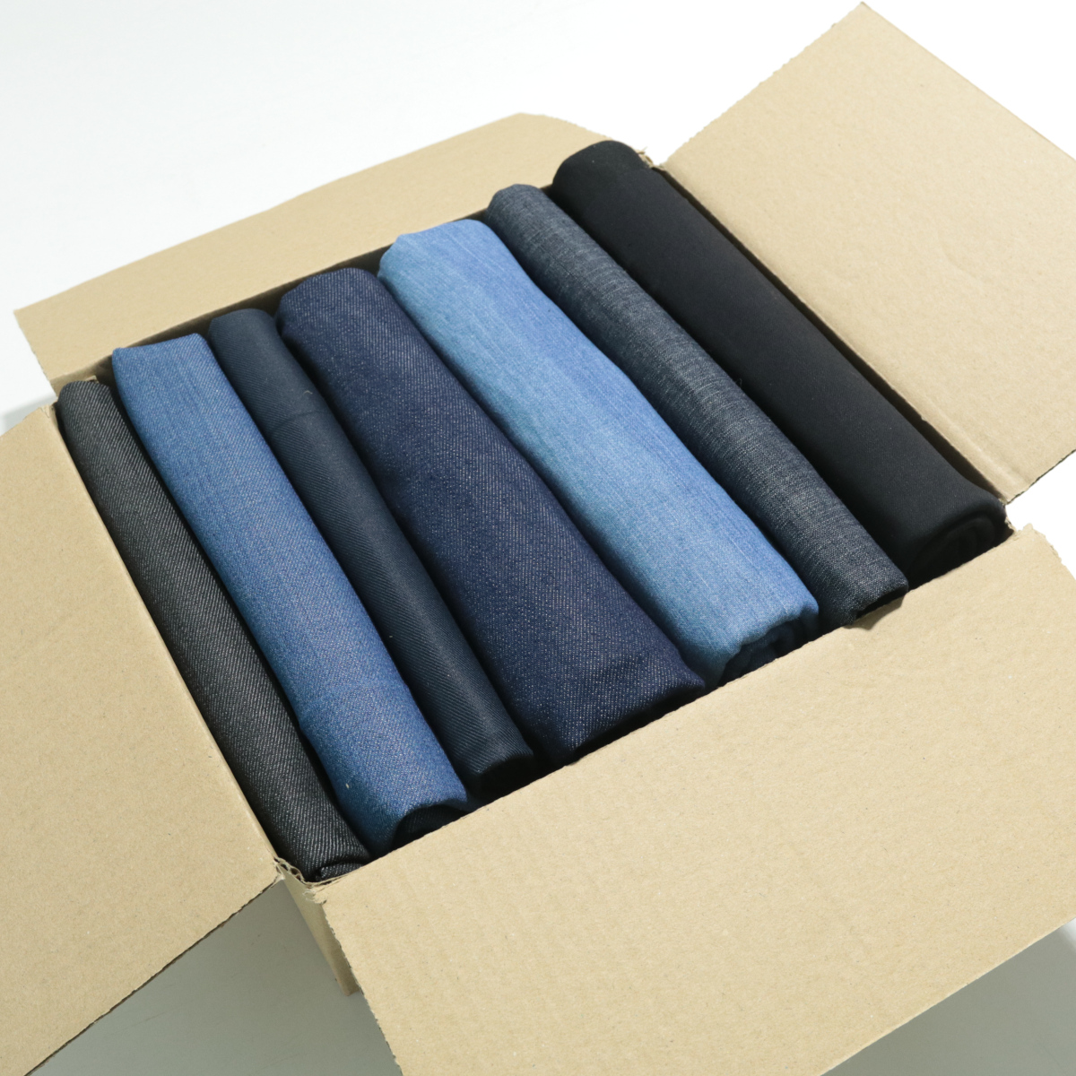 über 5 m Reste Paket Jeans Stoff Denim BW
