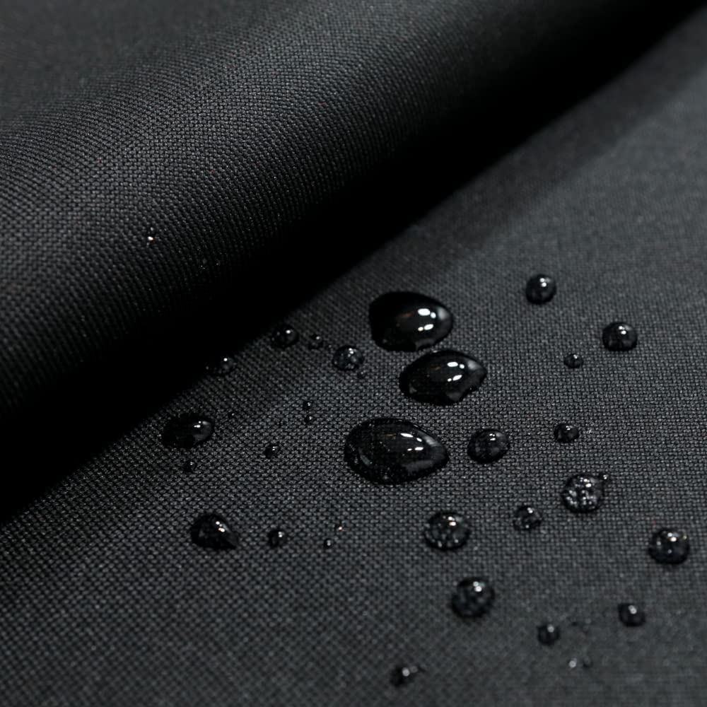 wasserdichter Nylon Stoff für Plane Schutzhülle Regenschutz Segeltuch Meterware - Schwarz 2. Wahl