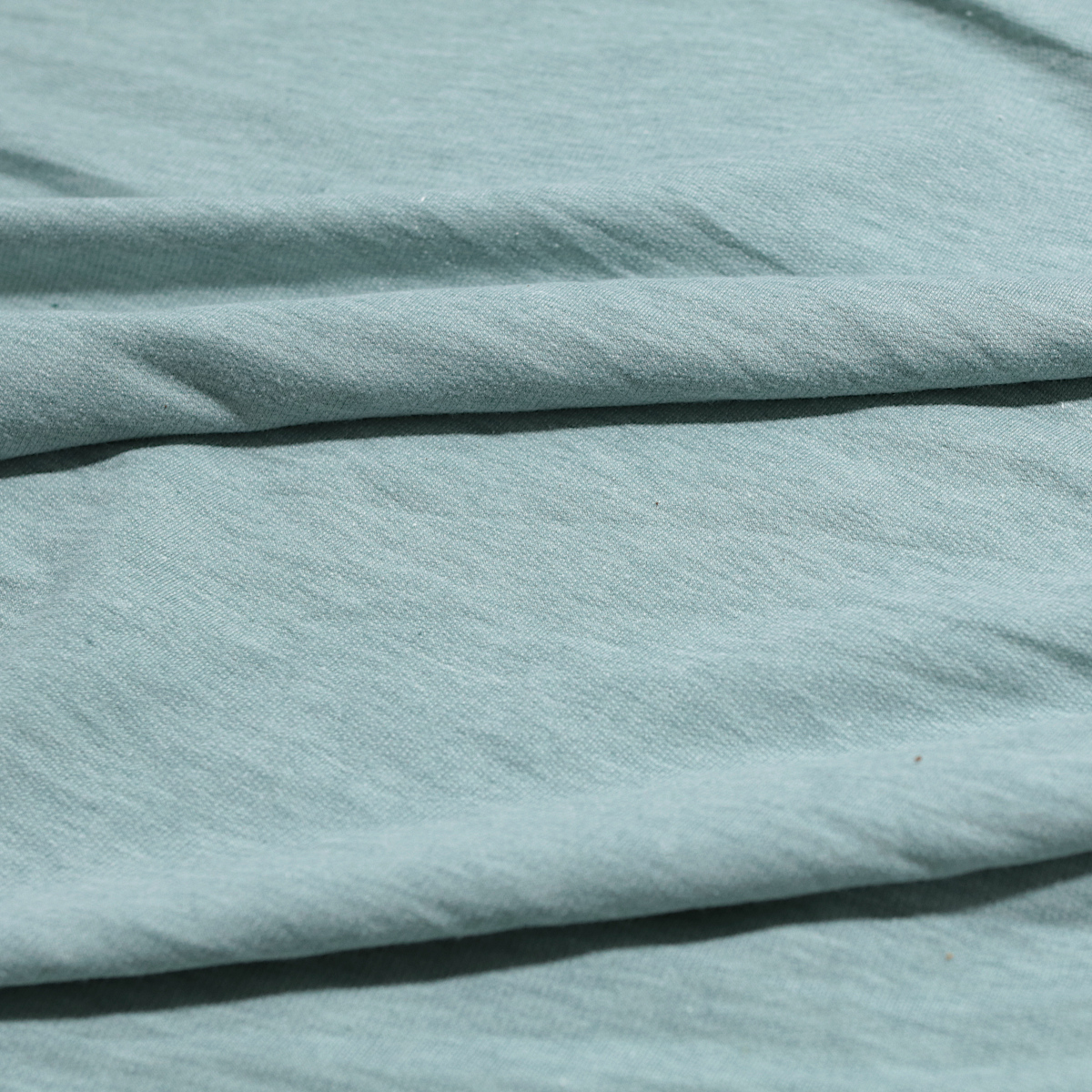 Leicht Mint Baumwoll Jersey als Bekleidungsstoff Meterware weicher Shirt Stoff
