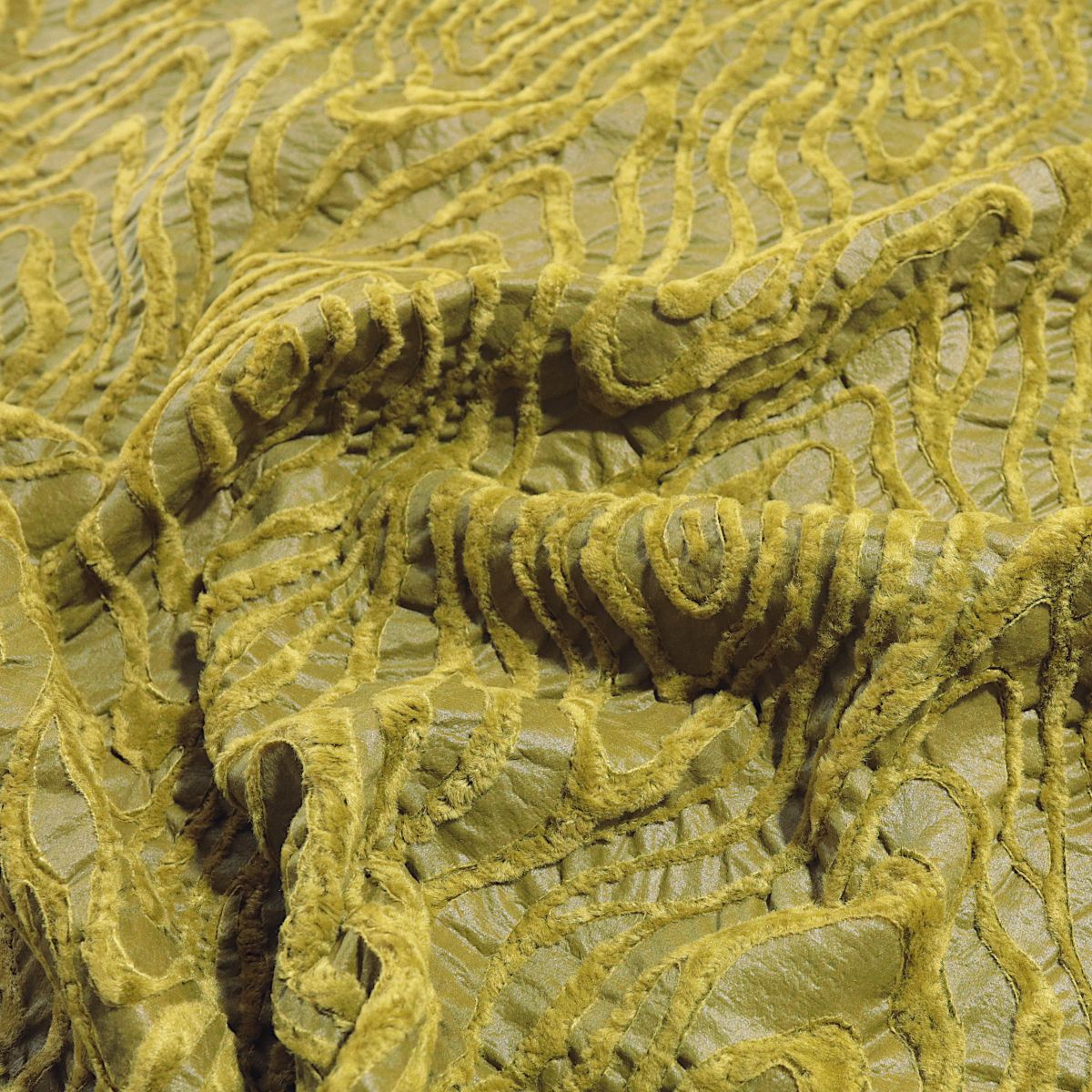 Flockprint Samt auf Kunstleder weicher Baumwollstoff Kunstfell für Decke Jacke Meterware