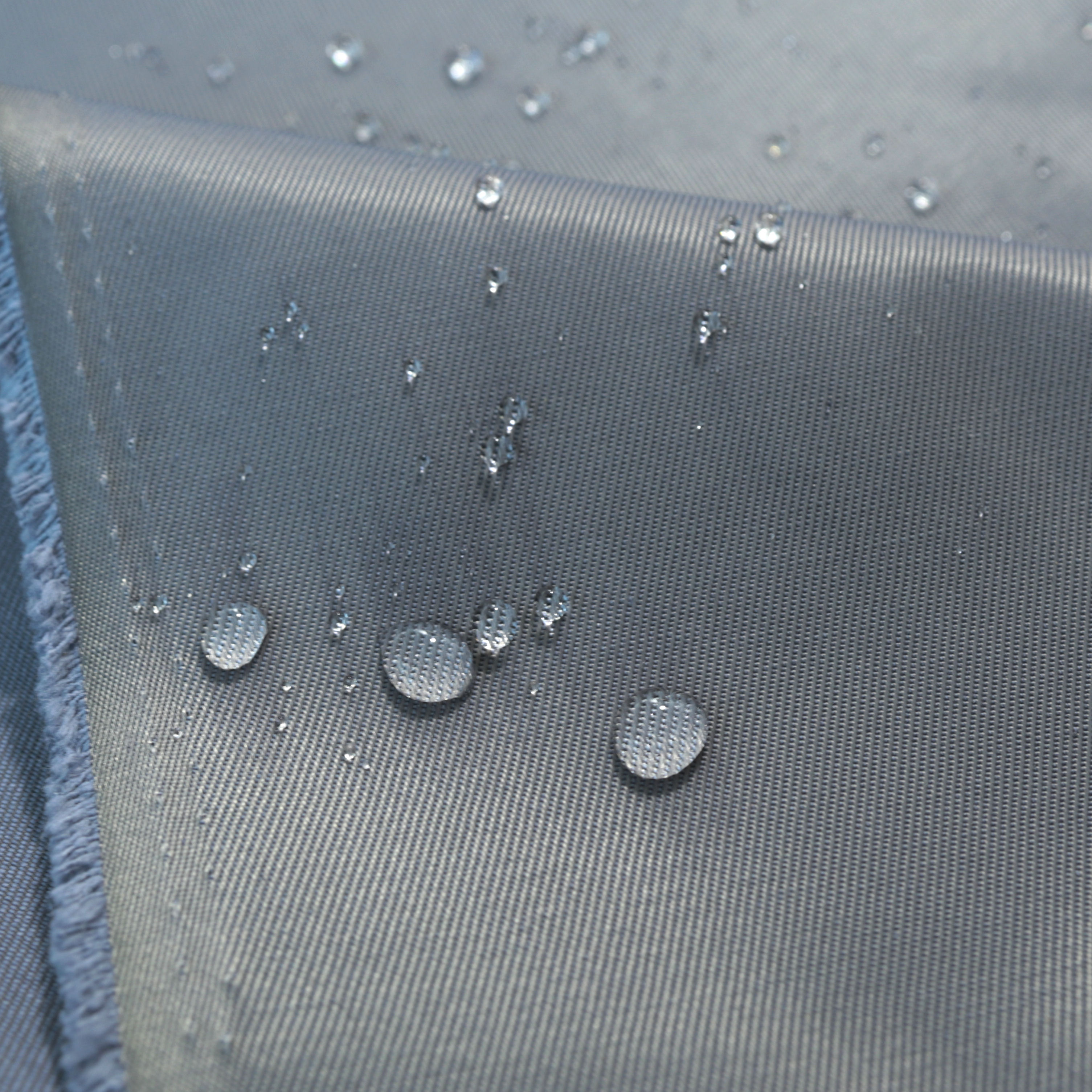 Regen Jacken Hosen Taschen Stoff in Anthrazit Wasserdicht Ölabweisend Waschbar