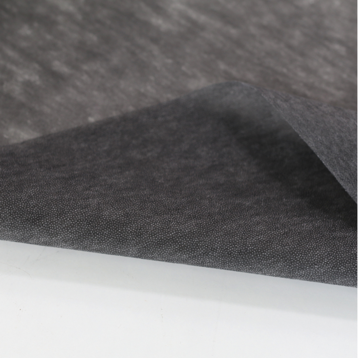 Grau Bügeleinlagen-Stoff mit Kleber Vlies-Stoff 90cm breit