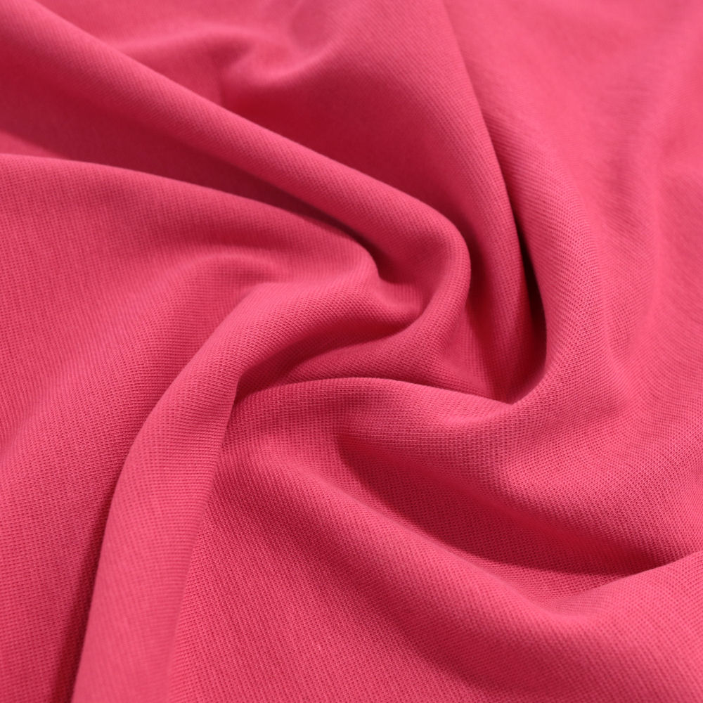 Rosa Bündchenstoff Jersey Schlauchware aus Baumwolle Ärmel