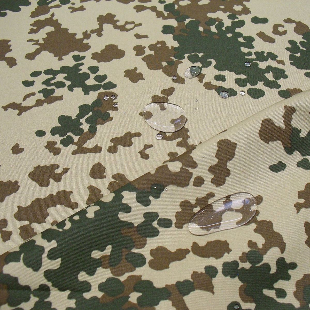 wasserdichter Camouflage Bundeswehr Wüste Baumwoll-Stoff Flecktarn Armee Tarnstoff Meterware