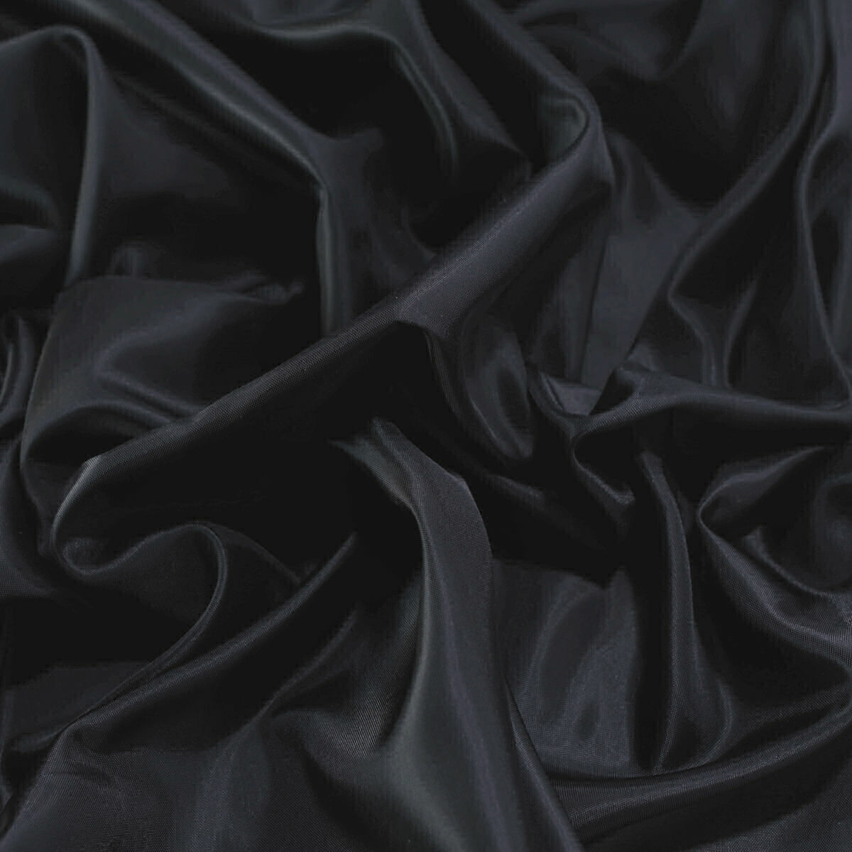 Futterstoff Meterware edel glänzender Futtertaft in schwarz Futterstoff Meterware edel glänzender Futtertaft in schwarz