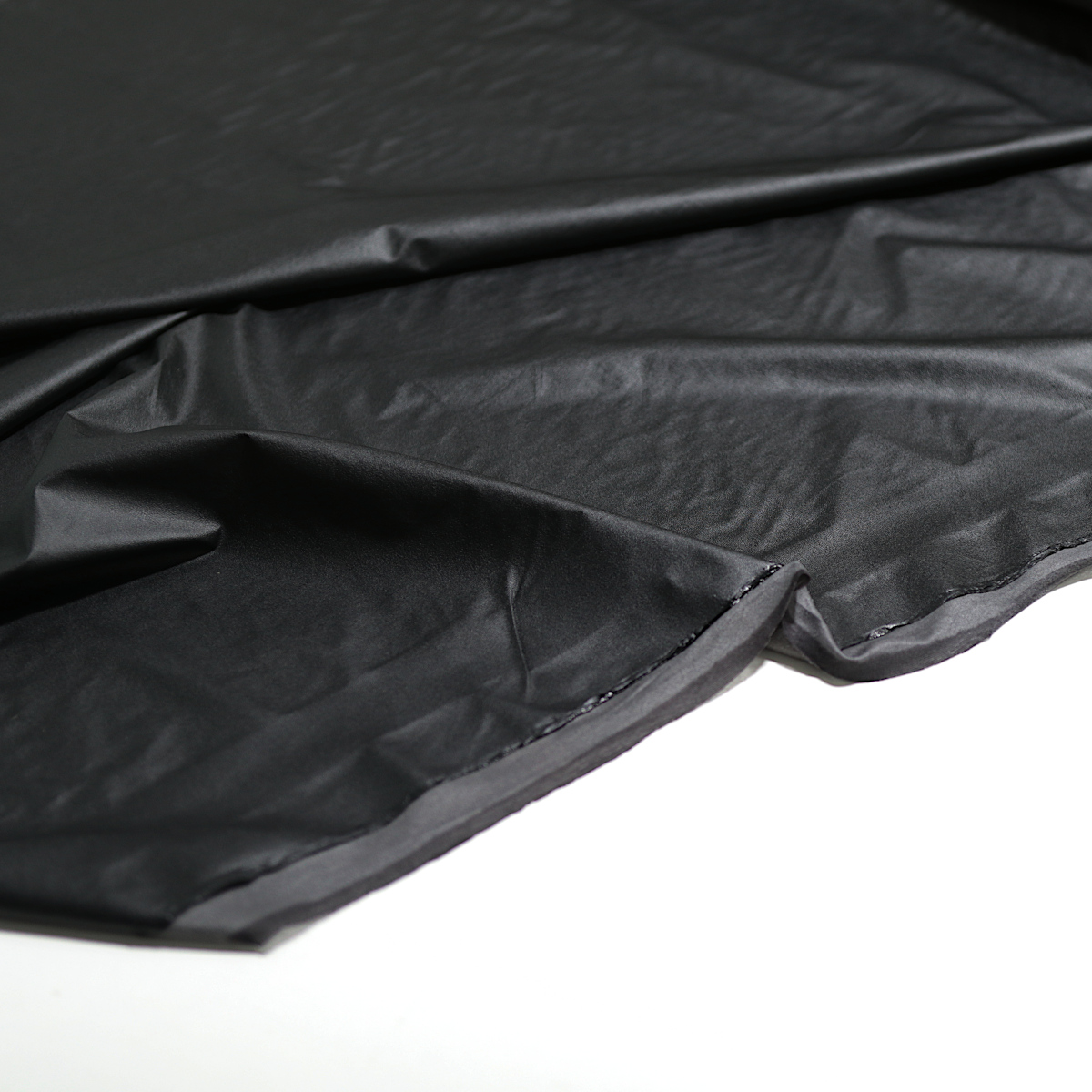 mattes Bekleidungsleder für Kleid Rock Hose leichter weicher Lederstoff - Schwarz mattes Bekleidungsleder für Kleid Rock Hose leichter weicher Lederstoff - Schwarz