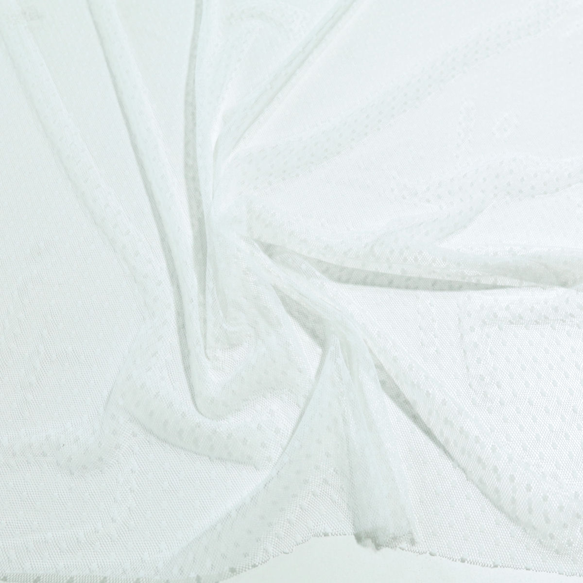Butterweicher Dessous Netz-Stoff Super Stretch Unterwäsche für weiß Meterware