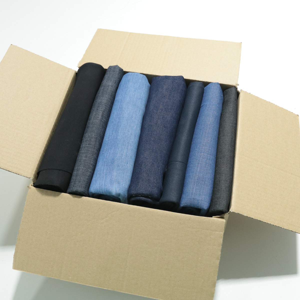 über 5 m Reste Paket Jeans Stoff Denim BW