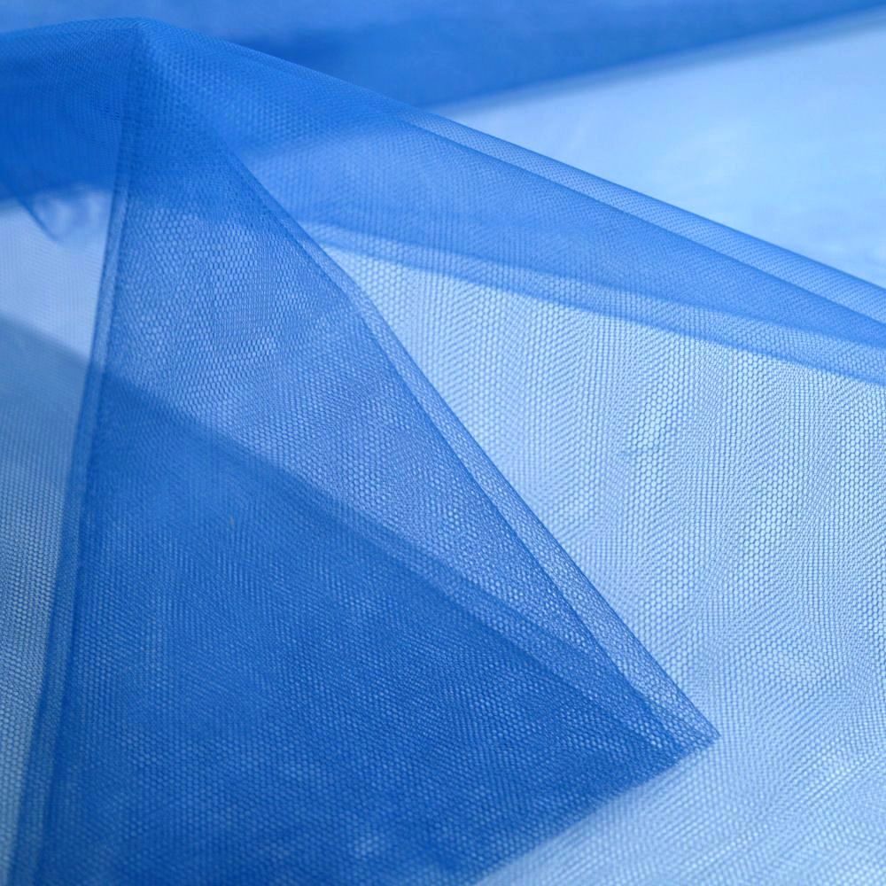 uni Tüllstoff Meterware 300cm breit für Gardine Vorhang Store Hochzeit - Royal Blau