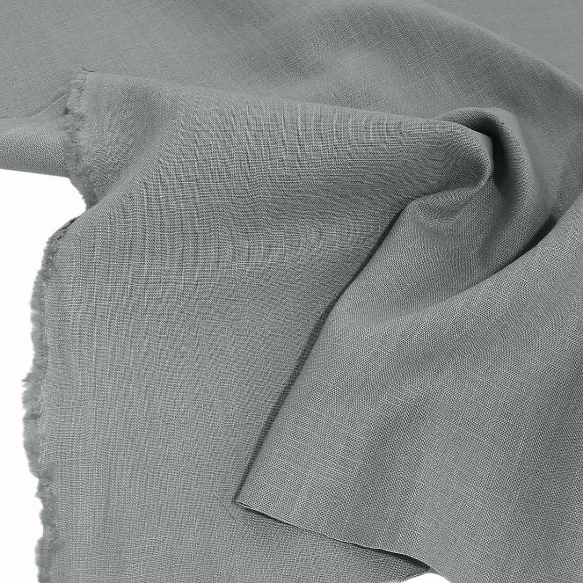 weiches Leinen für Kleid Rock Hose Jacke vorgewaschener Leinenstoff Meterware - Grau weiches Leinen für Kleid Rock Hose Jacke vorgewaschener Leinenstoff Meterware - Grau