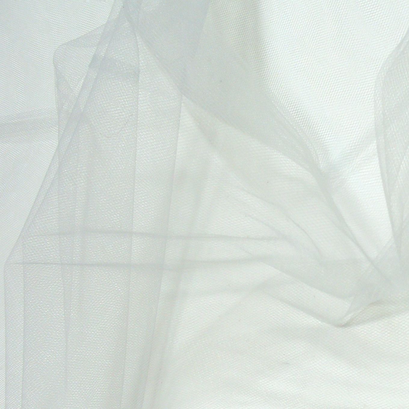uni Tüllstoff Meterware 300cm breit für Gardine Vorhang Store Hochzeit -  hell grau