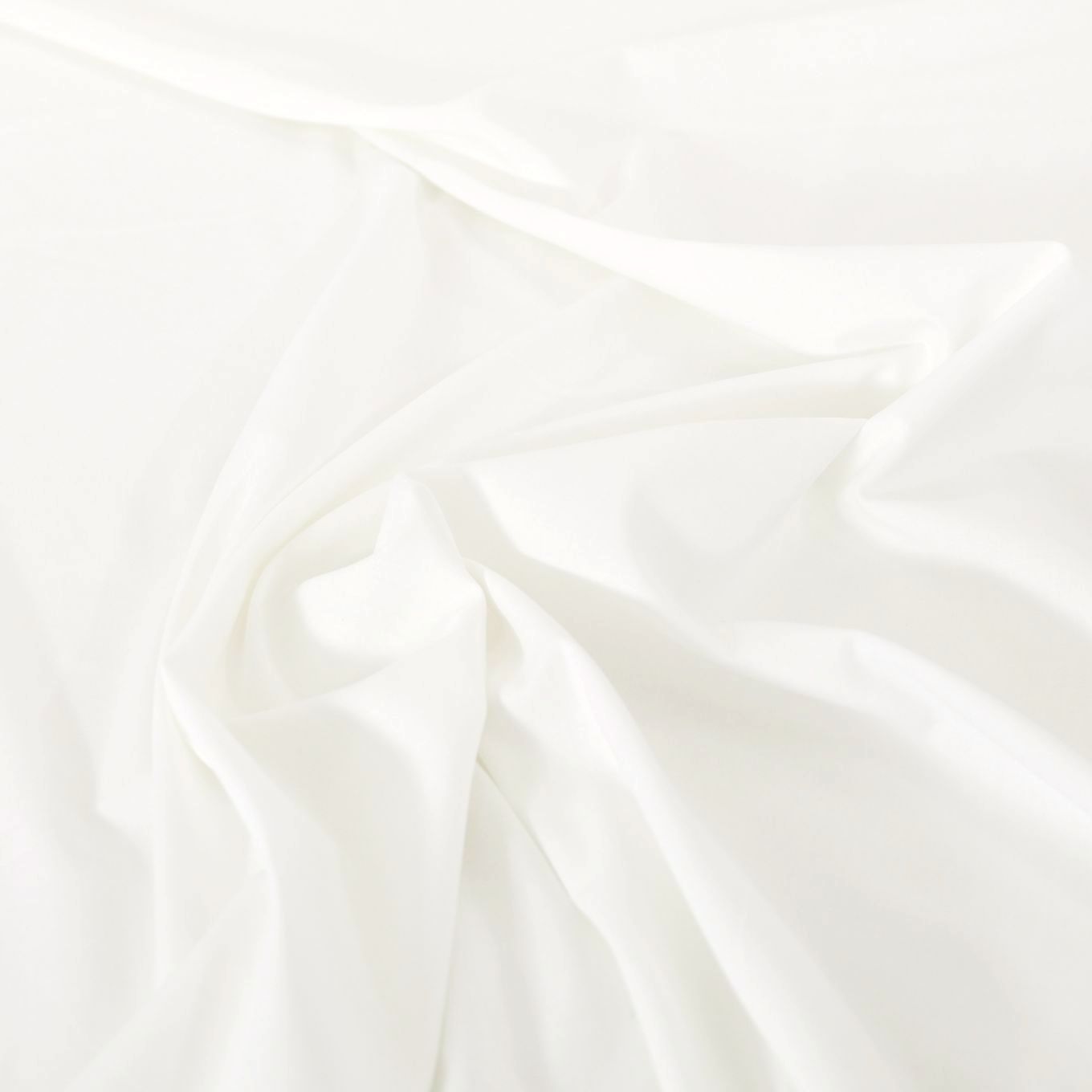 creme weiß Batist dünner Baumwollstoff Meterware Gardine Deko Kleid 220cm breit