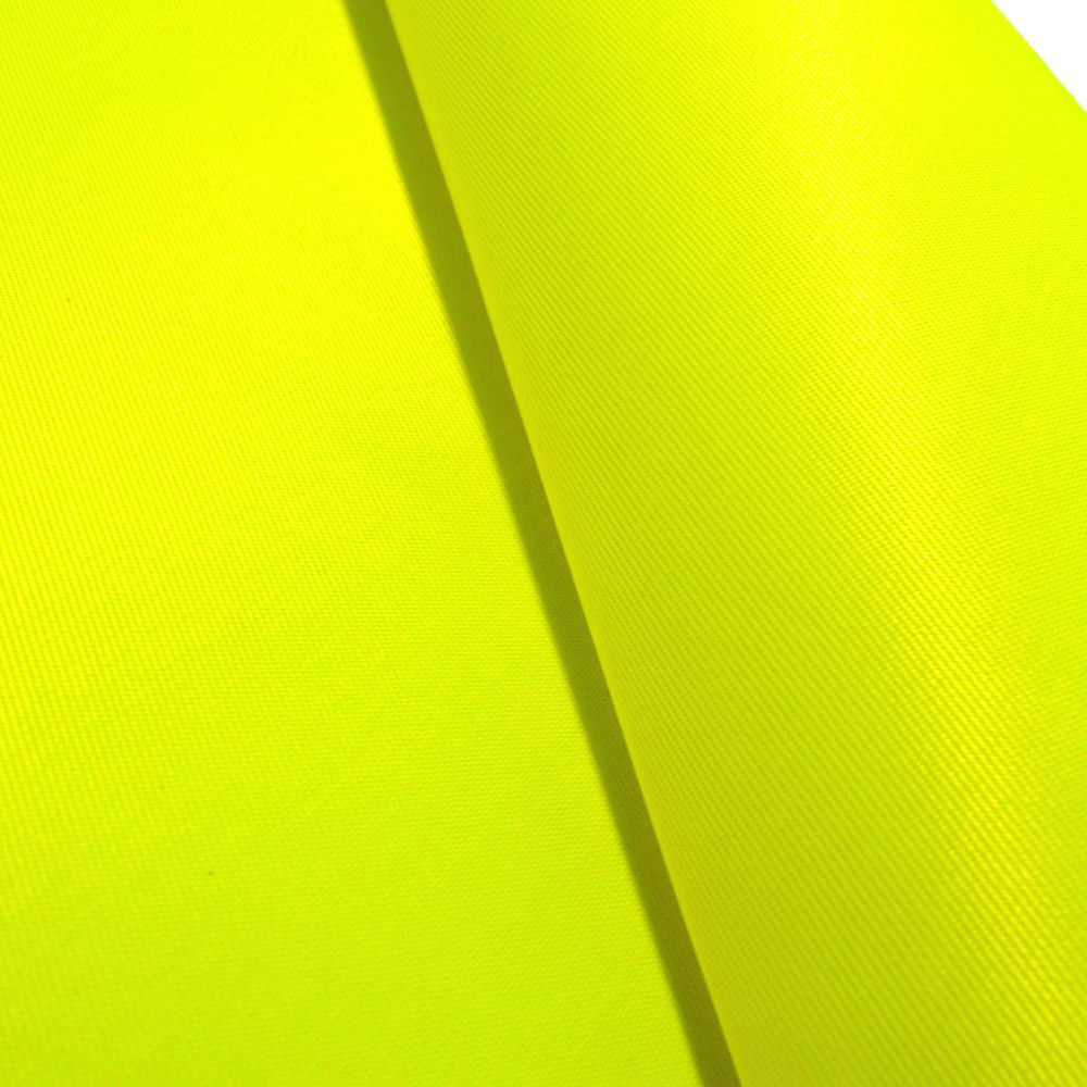 Regen Jacken Hosen Taschen Stoff in Neon Gelb Wasserabweisend Ölabweisend