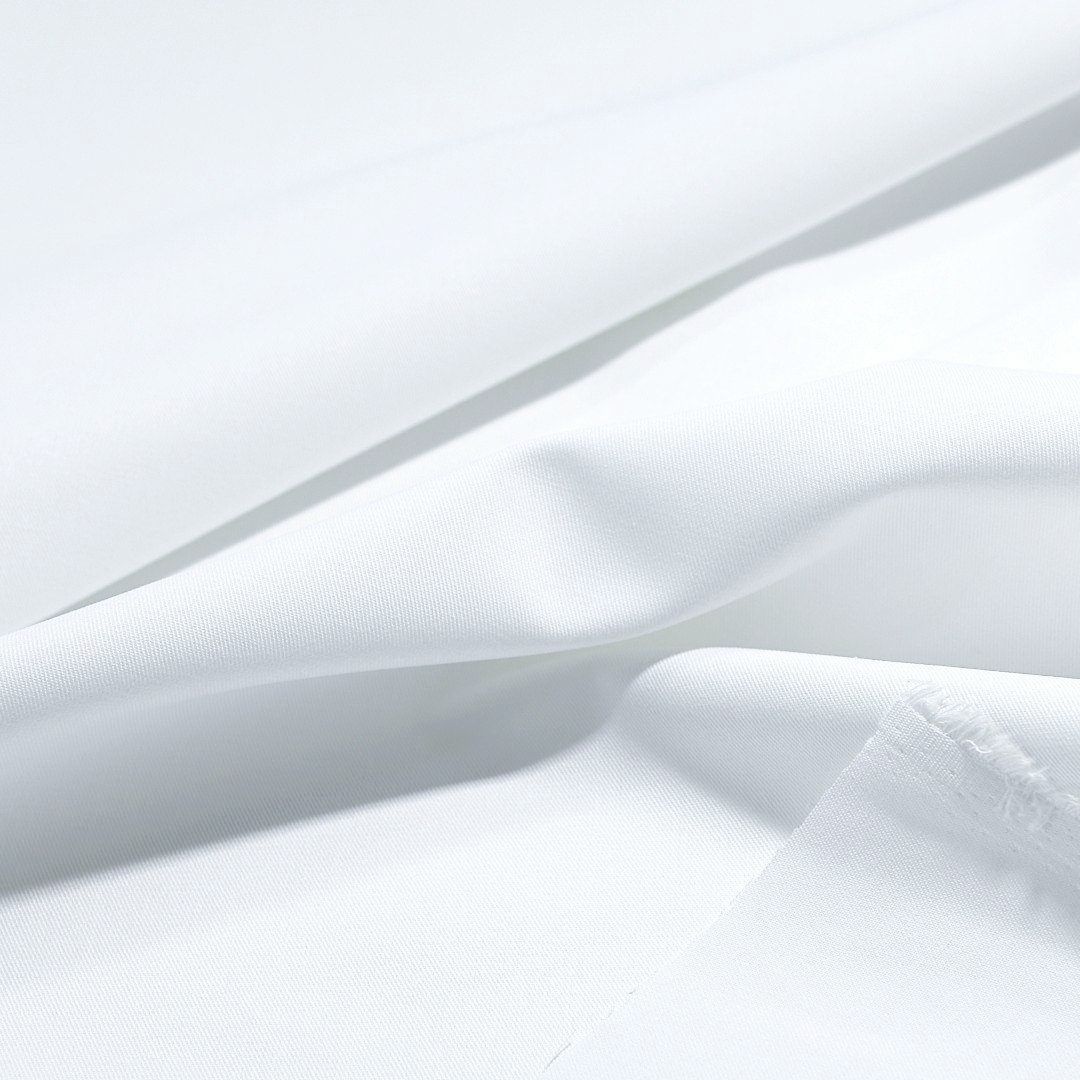 robuster Baumwollstoff für Hose Jacke Tischdecke Vorhang Meterware - weiß