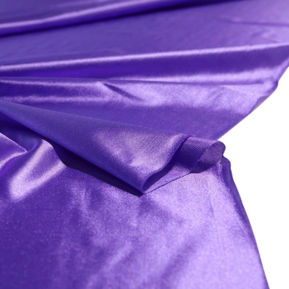 JERSEY Stoff mit Glanz für Deko Kleid Rock Stoffe Meterware - lila