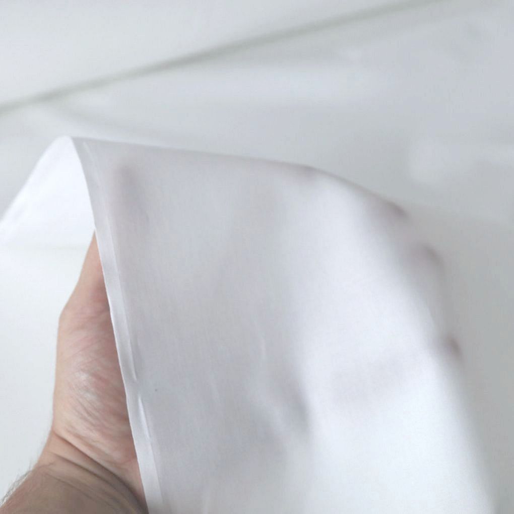 sehr weiche Baumwoll-Popeline für Kleid Hemd Bluse Baumwollstoff Meterware - Creme Weiß sehr weiche Baumwoll-Popeline für Kleid Hemd Bluse Baumwollstoff Meterware - Creme Weiß