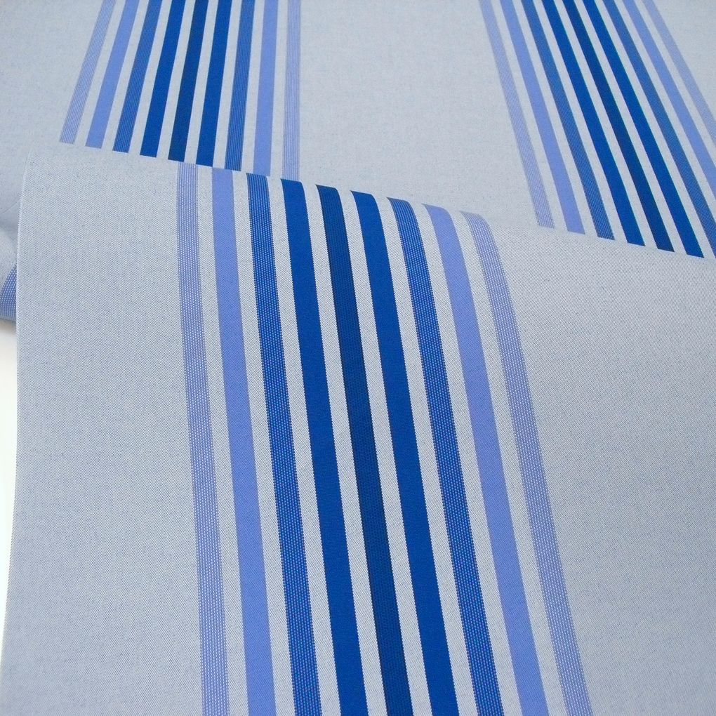 Markisenstoffe Meterware Wasserdicht UV beständig - blau gestreift Markisenstoffe Meterware Wasserdicht UV beständig - blau gestreift