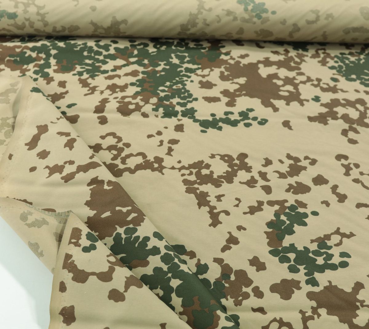 Bundeswehr Camouflage leichter Popeline Tarnstoff Flecktarn Meterware
