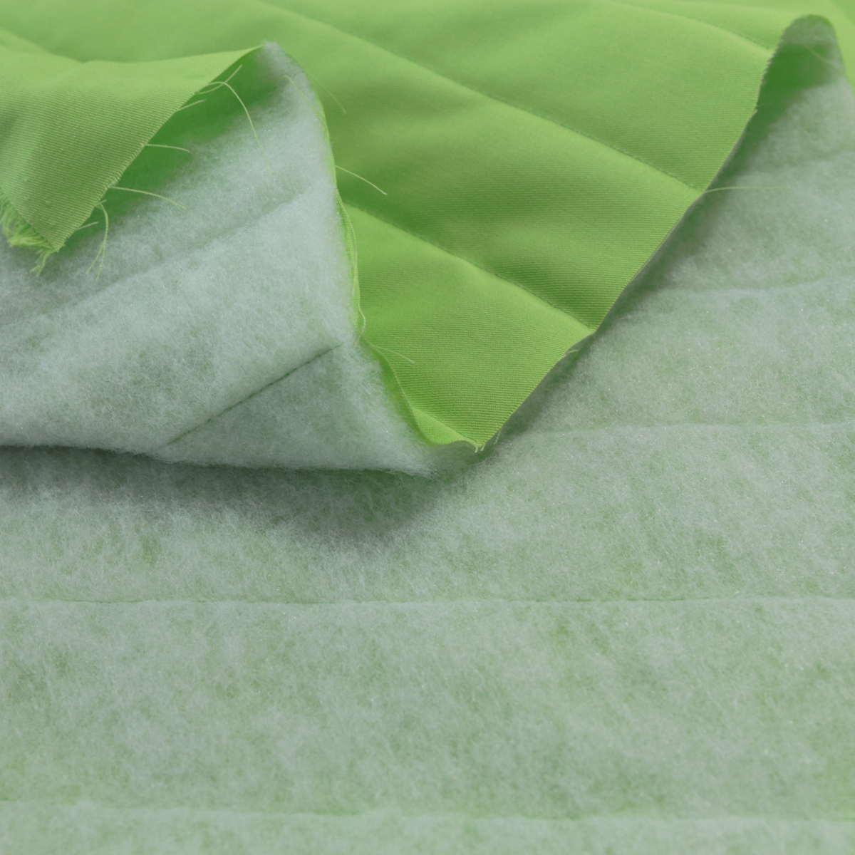 Heu grün Steppfutter weicher wattierter Polster/Bekleidungsstepp Meterware Heu grün Steppfutter weicher wattierter Polster/Bekleidungsstepp Meterware