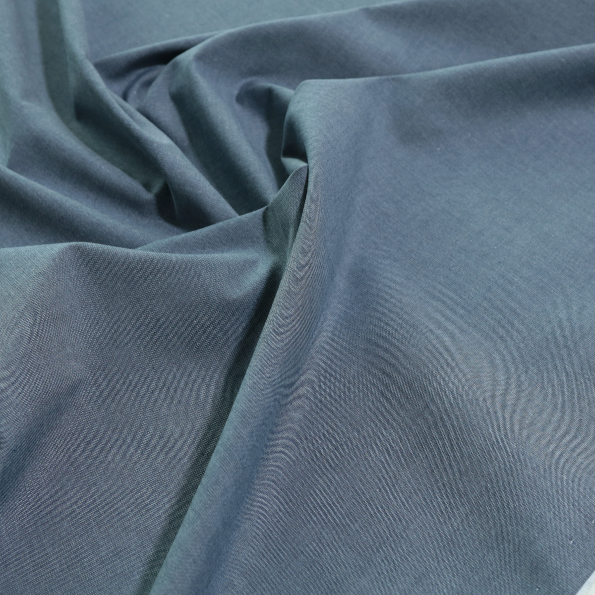 Denim Hemdenstoff in Blau Stoff für Hemden Blusen Shirts Baumwollstoff Meterware