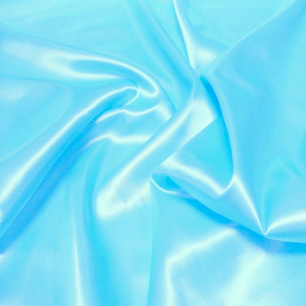 Glanz Satin Stoff Meterware als Gardinenstoff Kleiderstoff - Hell Blau Glanz Satin Stoff Meterware als Gardinenstoff Kleiderstoff - Hell Blau