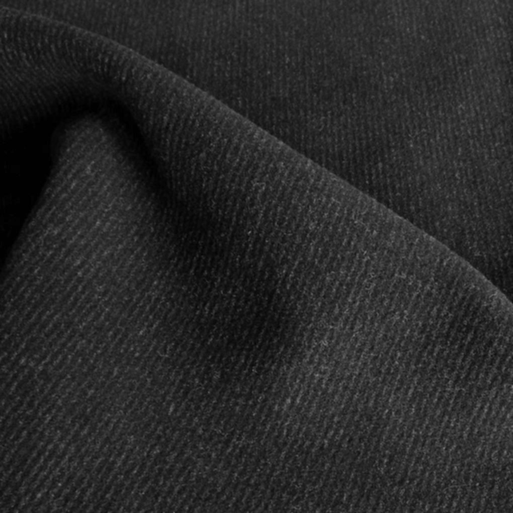 dicker warmer Winter Wollstoff für Mantel Jacke Decke - anthrazit Wolltuch Meterware