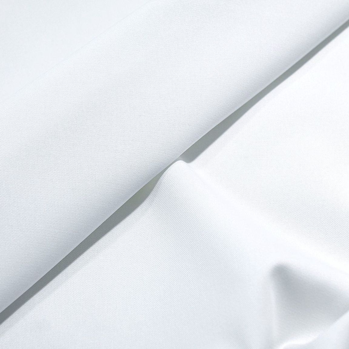 robuster Baumwollstoff für Hose Jacke Tischdecke Vorhang Meterware - weiß