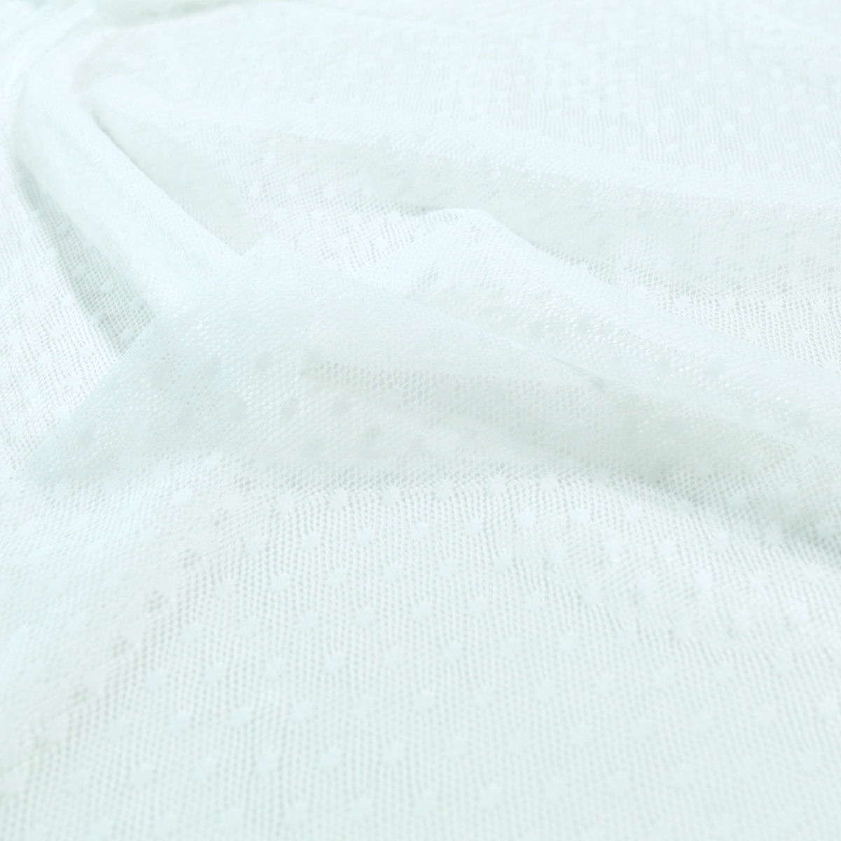 Butterweicher Dessous Netz-Stoff Super Stretch Unterwäsche für weiß Meterware