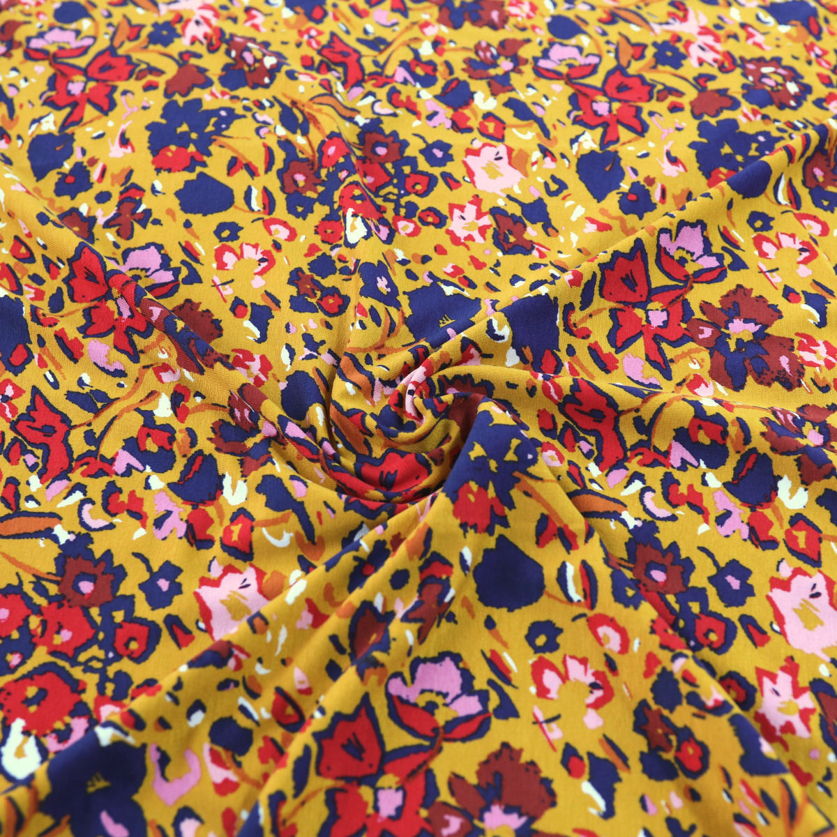 Viskose Jersey-Stoff Sommer Blumen Mix für Kleider Blusen Bekleidungsstoff