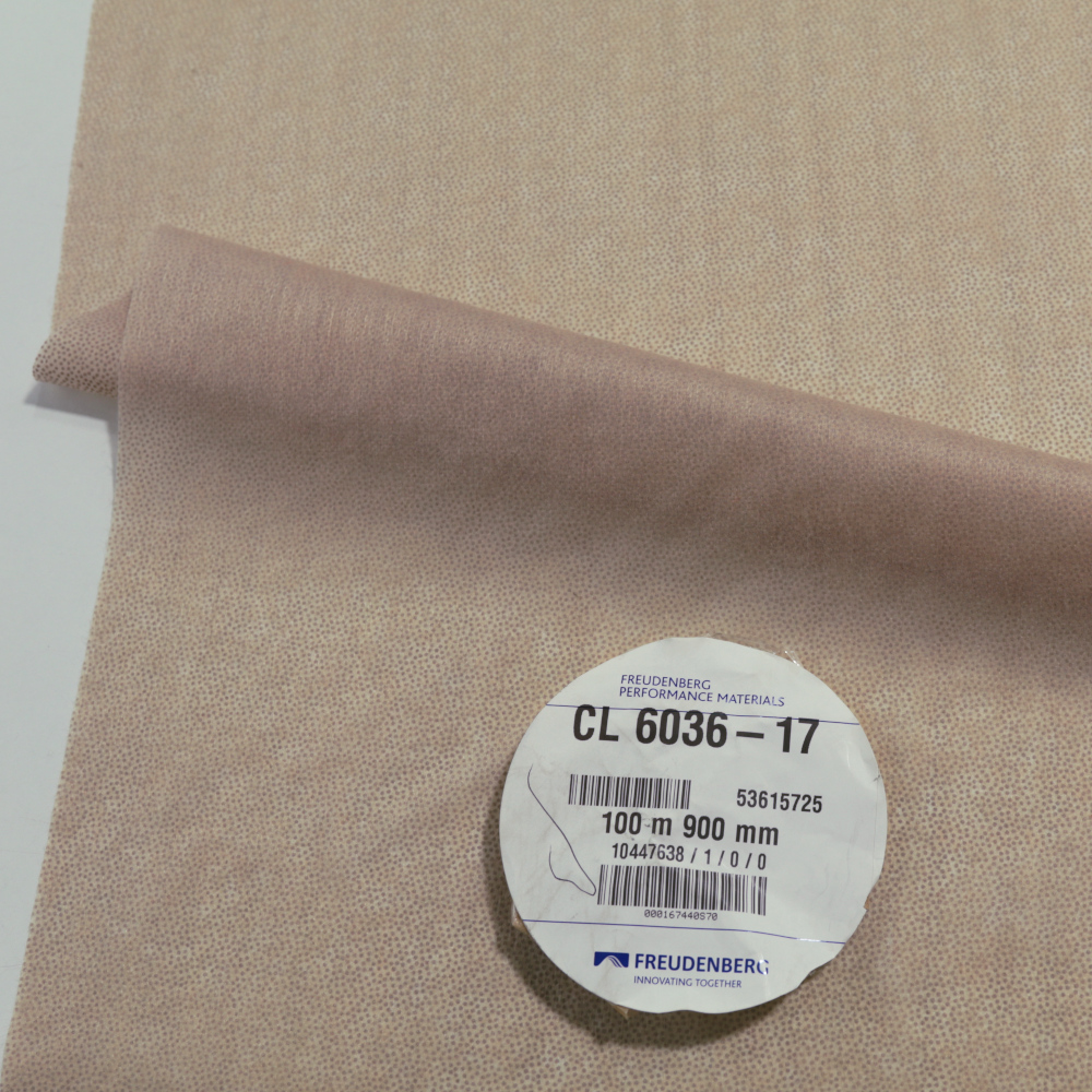 Sehr leichter Futter Bügel-Vlies mit Klebeseite hauch dünn extra zart Beige