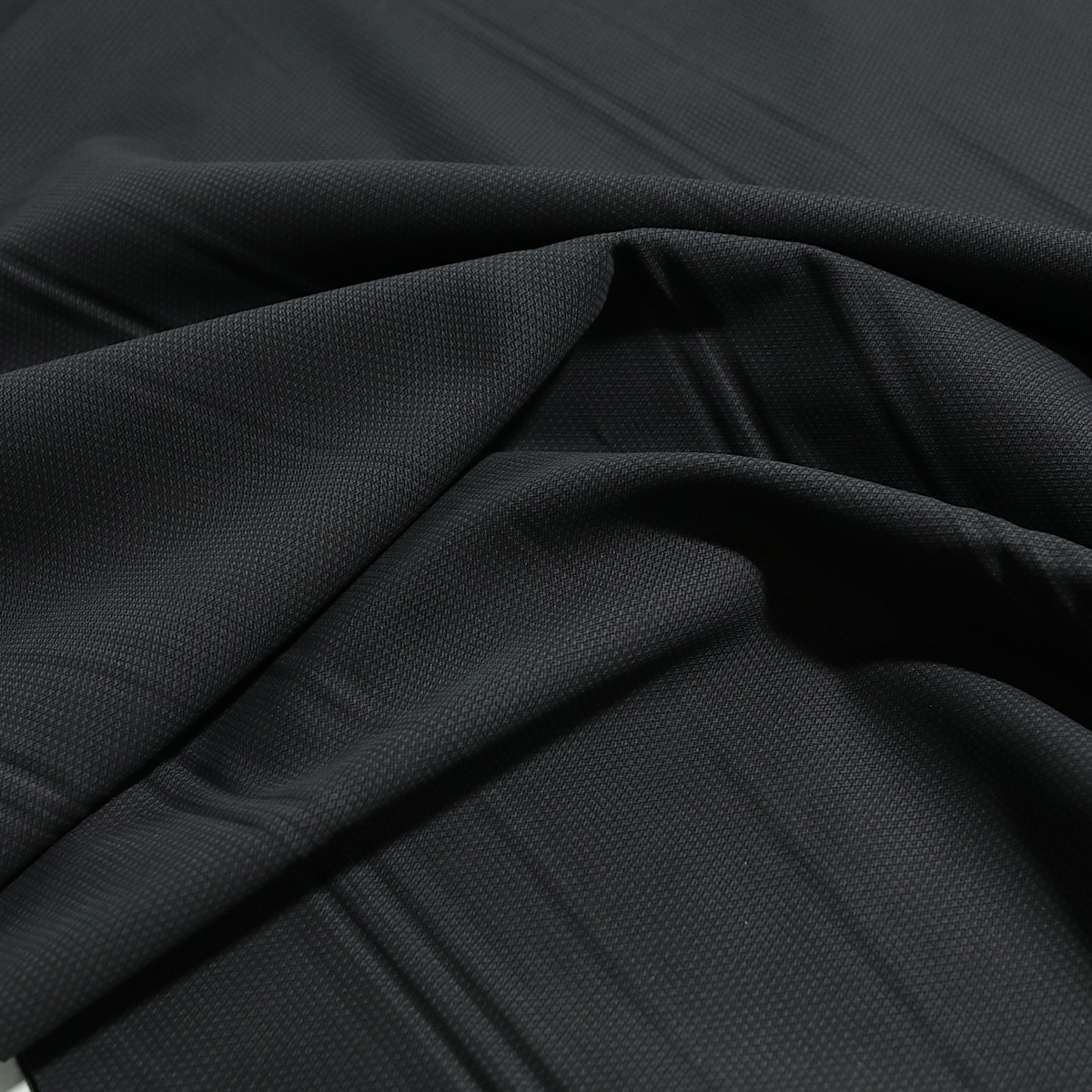 Extra Weicher Robuster Hosenstoff aus Baumwolle Bekleidungsstoff als Meterware Hose Rock Schwarz