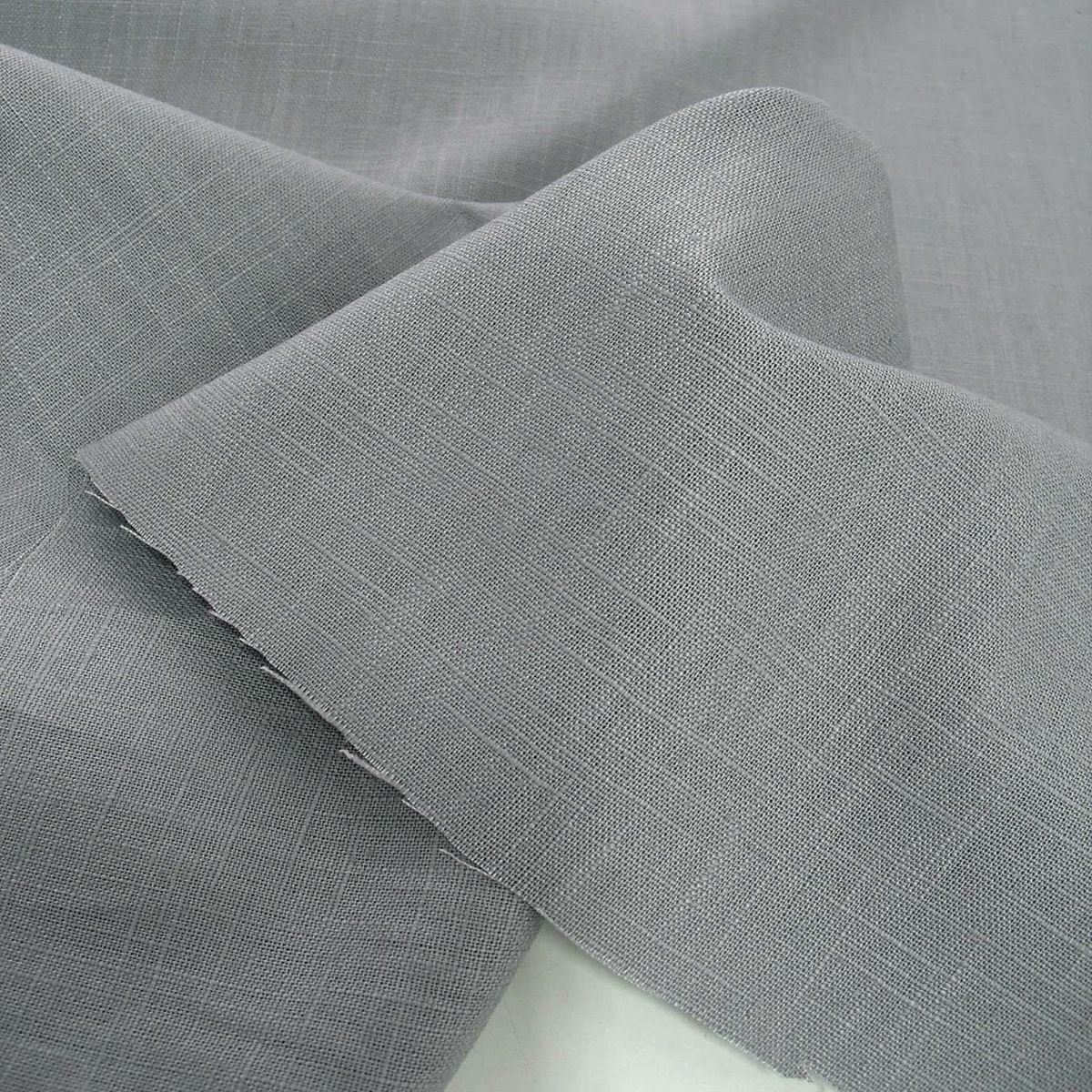 weiches Leinen für Kleid Rock Hose Jacke vorgewaschener Leinenstoff Meterware - Grau weiches Leinen für Kleid Rock Hose Jacke vorgewaschener Leinenstoff Meterware - Grau