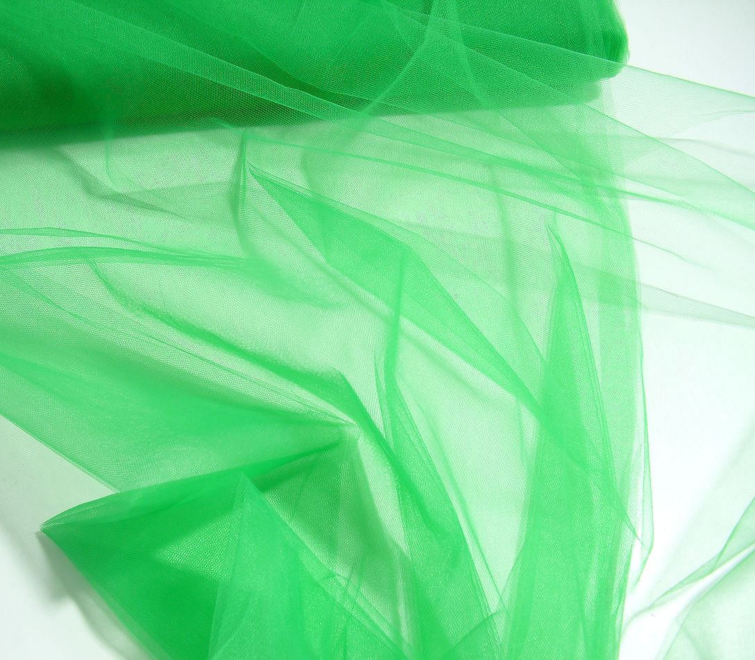 uni Tüllstoff Meterware 300cm breit für Gardine Vorhang Store Hochzeit - Smaragd