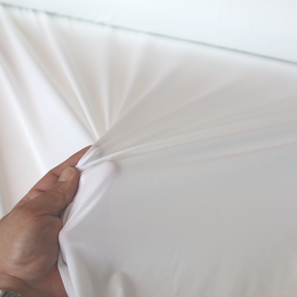 leichter, super elastischer Jersey für Shirt Kleid Jerseystoff Meterware in weiß