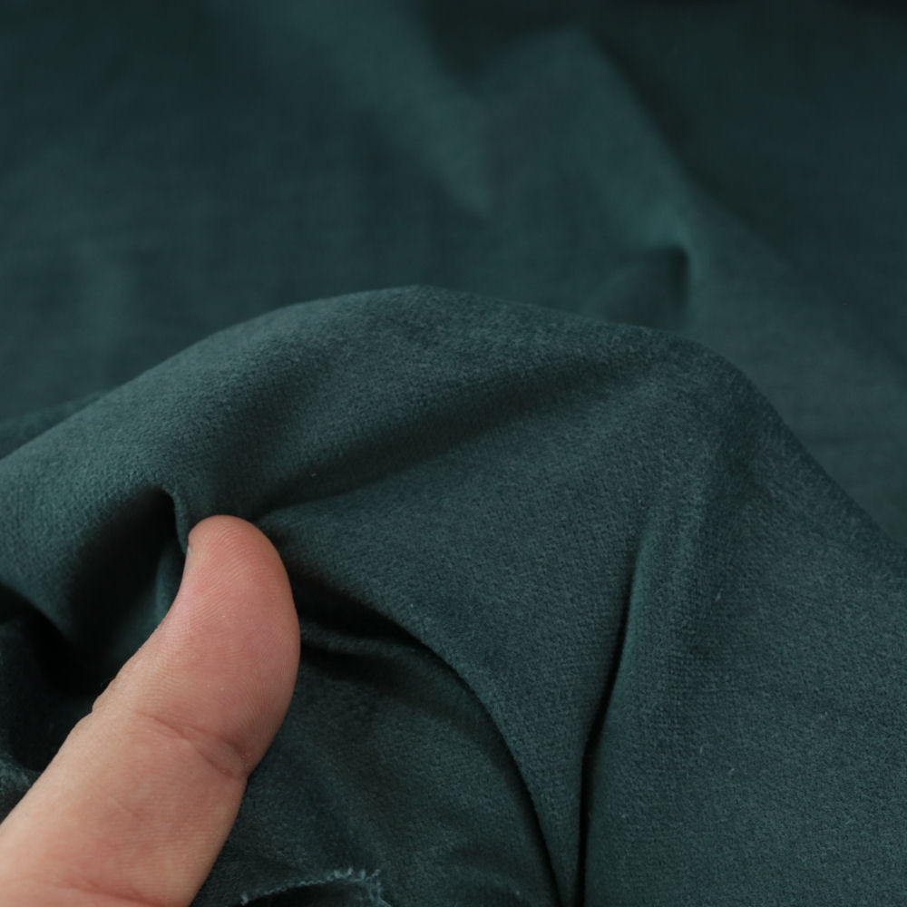 Emerald-Grün SAMT-CORD Baumwoll-Stoff elastisch Bekleidung