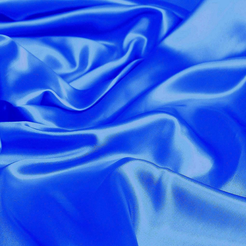 Glanz Satin Stoff Meterware als Gardinenstoff Kleiderstoff - Royal Blau