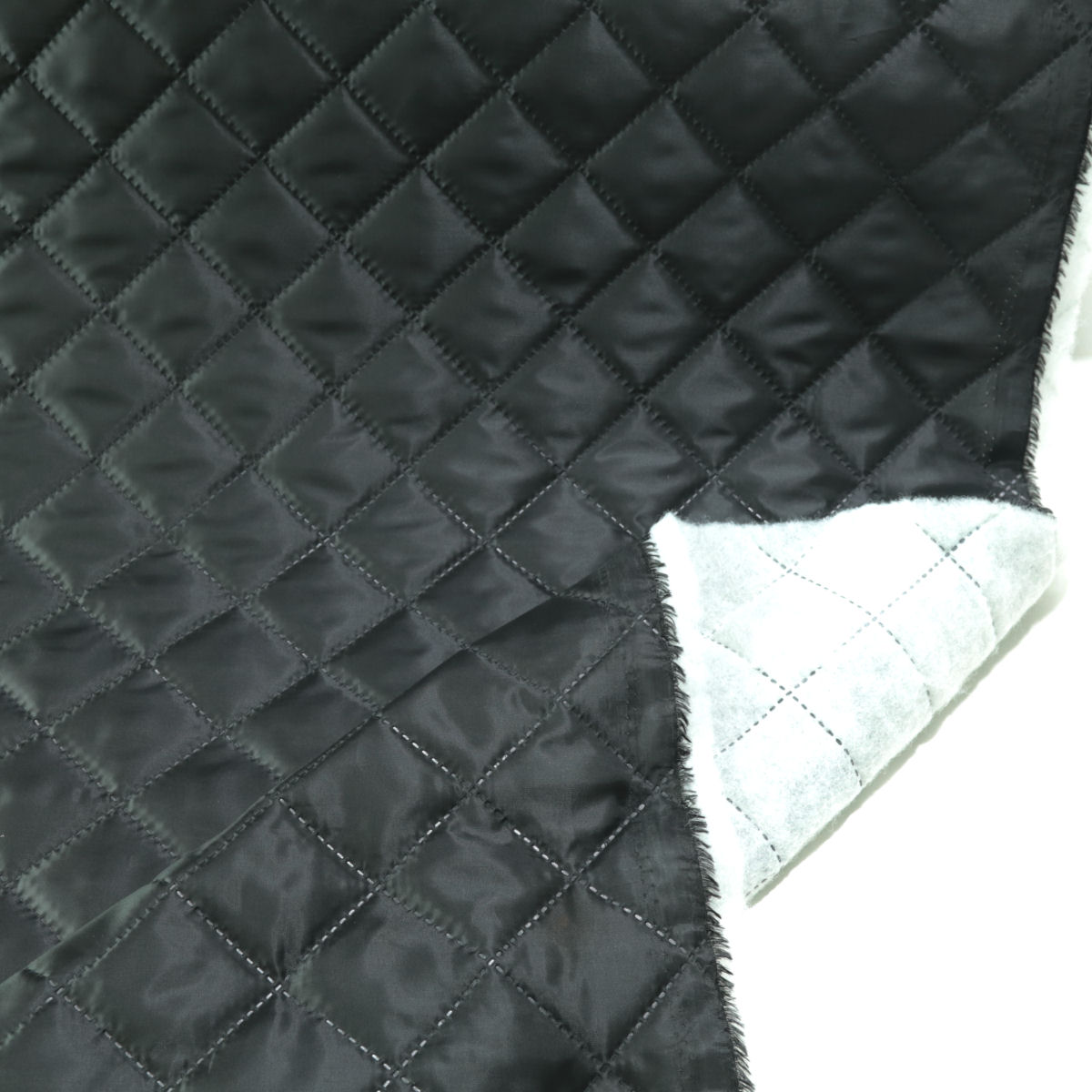 Polster-Steppfutter leicht gesteppt Polster/Bekleidungsstoff Meterware Schwarz