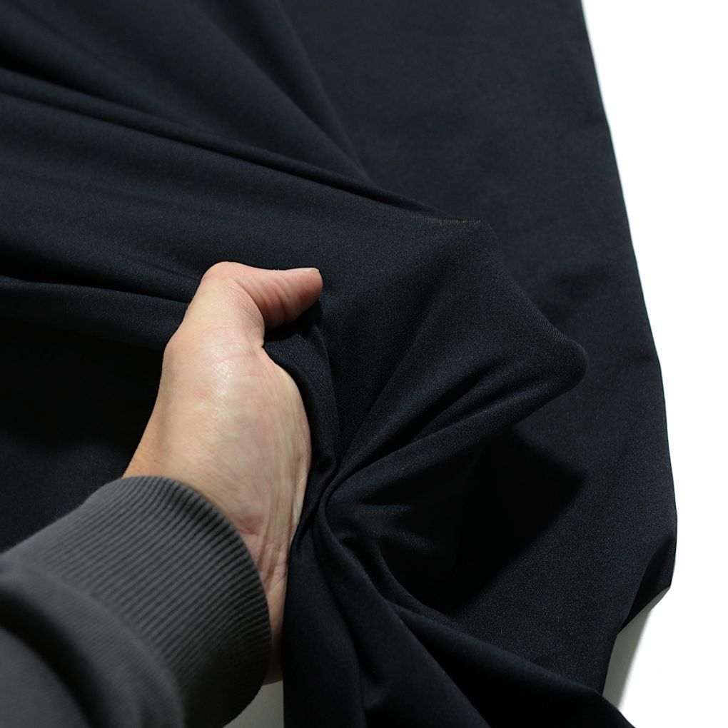 Super elastischer Jersey Stoff für Kleid Rock Top Jersey Meterware- schwarz