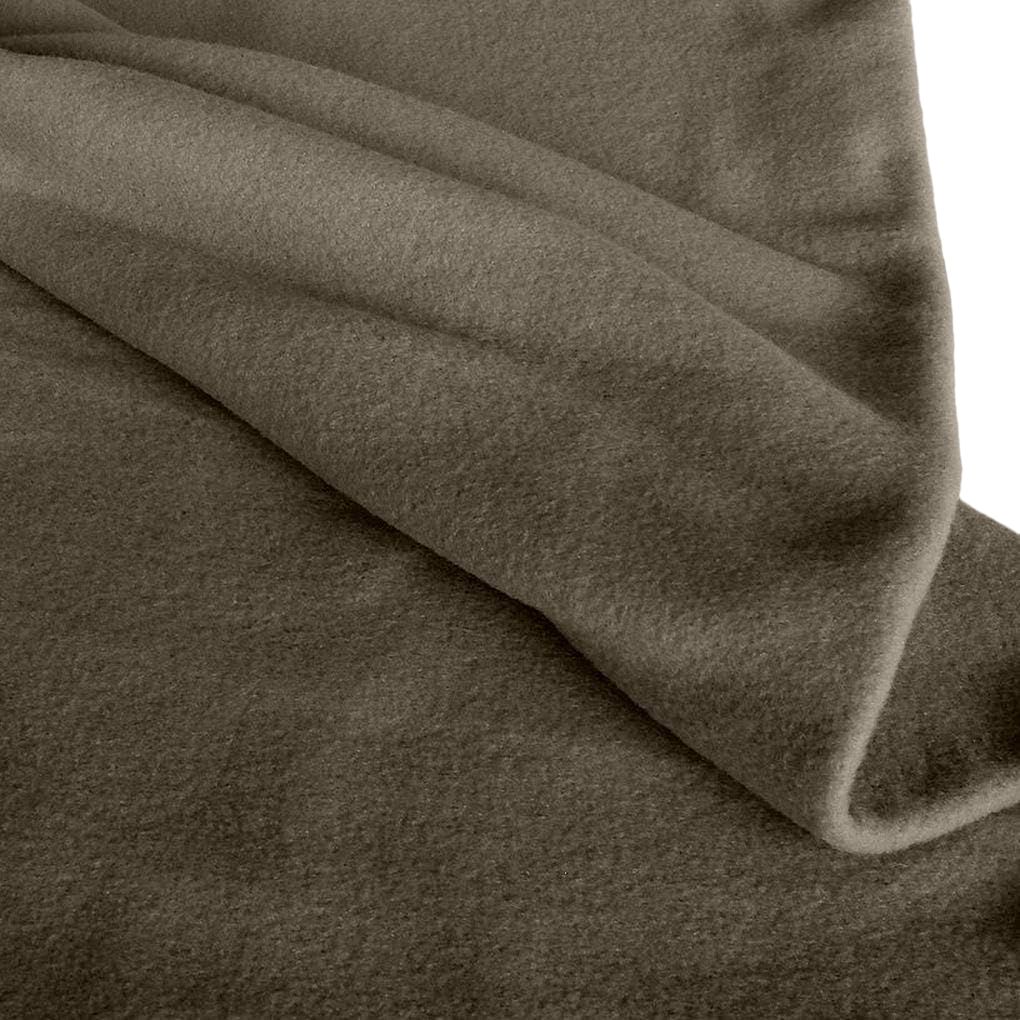 dicker warmer Winter Wollstoff für Mantel Jacke Decke - antik braun Wolltuch Meterware