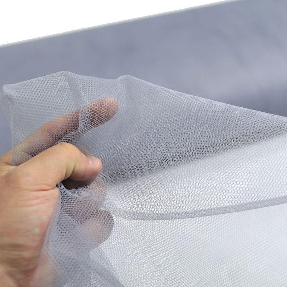 Tüllstoff Meterware 140cm breit für Gardine Vorhang Store Hochzeit Zinn Grau Tüllstoff Meterware 140cm breit für Gardine Vorhang Store Hochzeit Zinn Grau