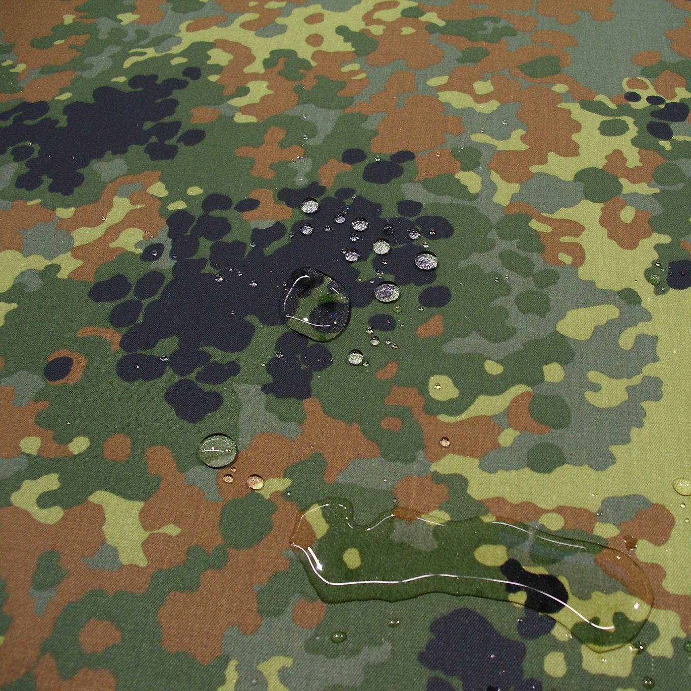Bundeswehr Segeltuch wasserdicht für Zelt Plane Camouflage Tarnstoff Armeestoff