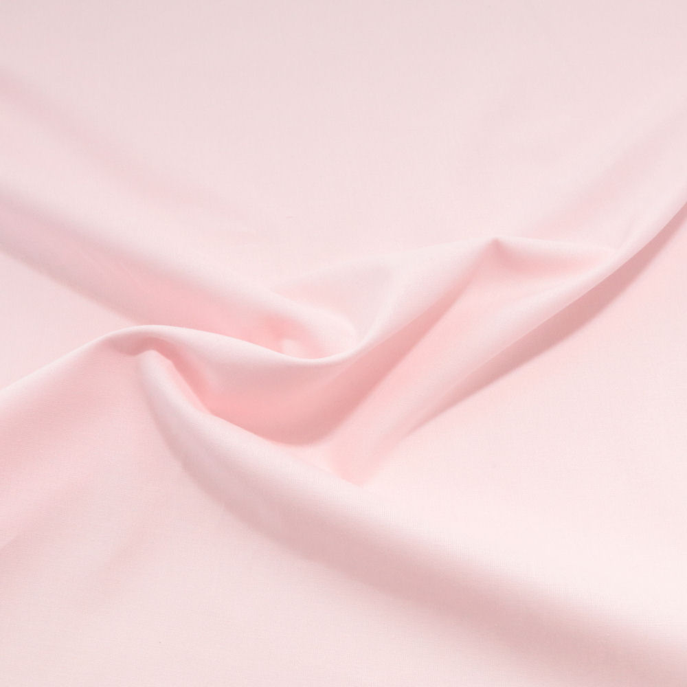 ÖkoTex Baumwollstoff Meterware - weicher Popeline Stoff in soft rosa