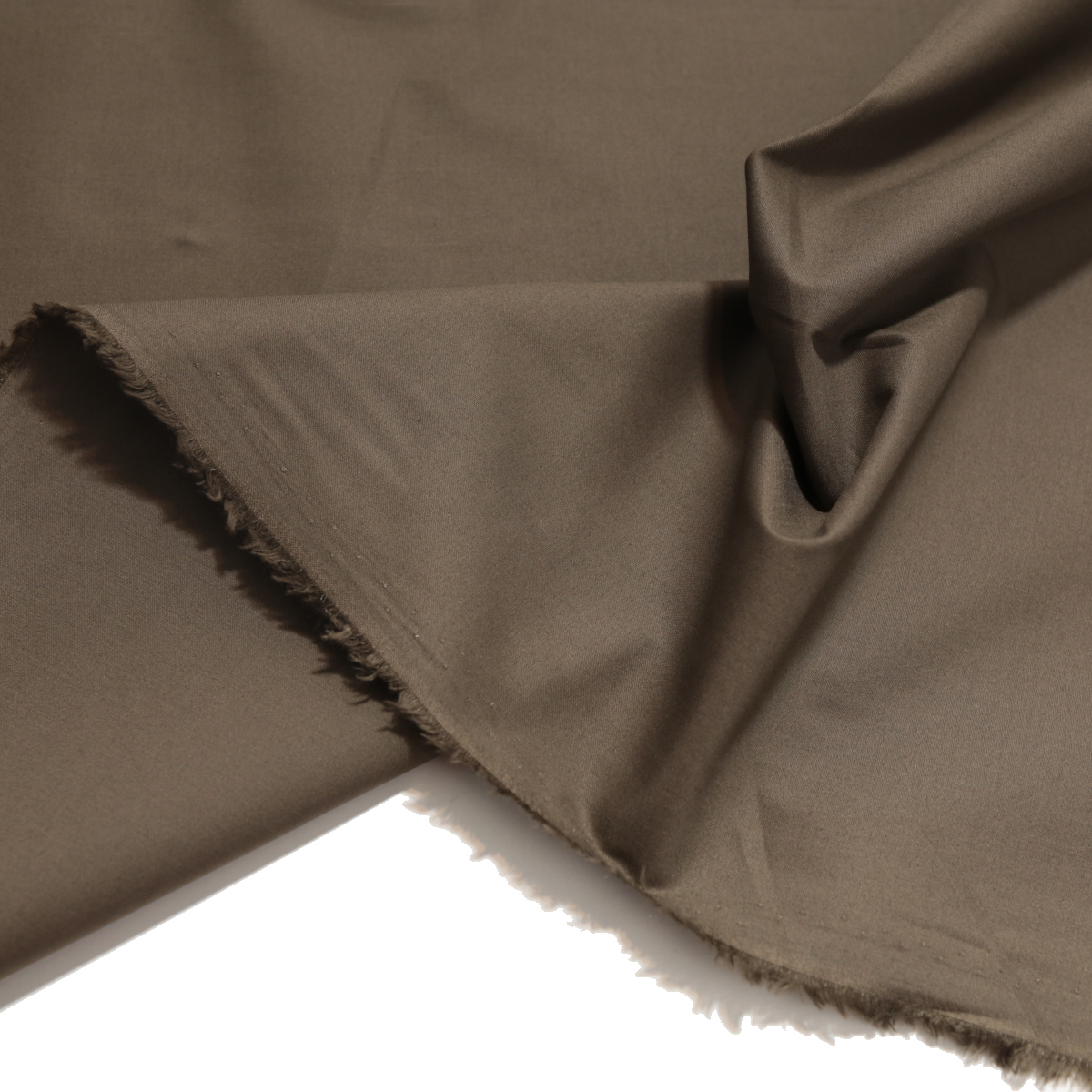 Popeline Stoff aus Baumwolle in BRAUN Popeline Stoff aus Baumwolle in BRAUN