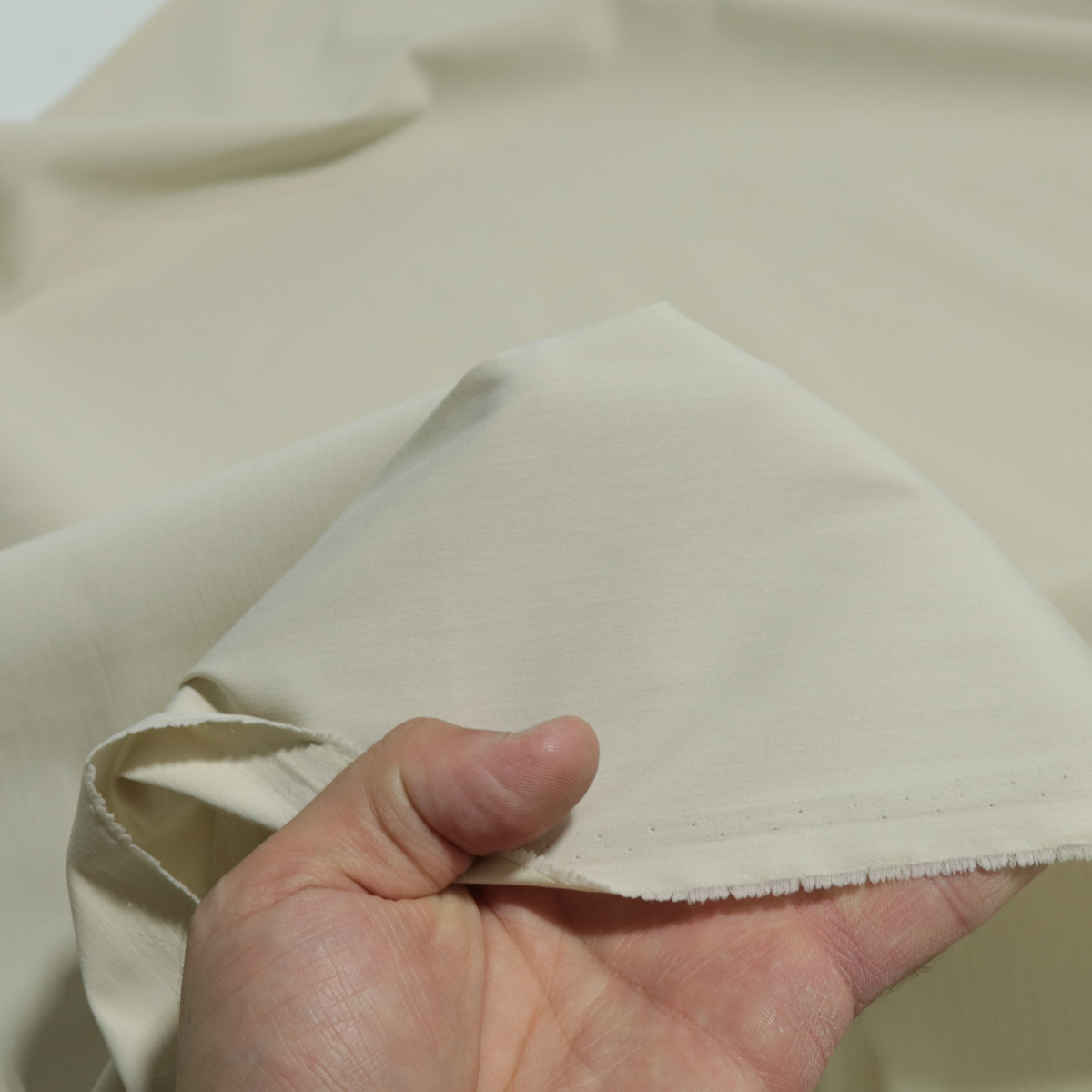 Hosenstoff Bekleidungsstoff für Hemden Rock Stretch Baumwolle Meterware in Beige